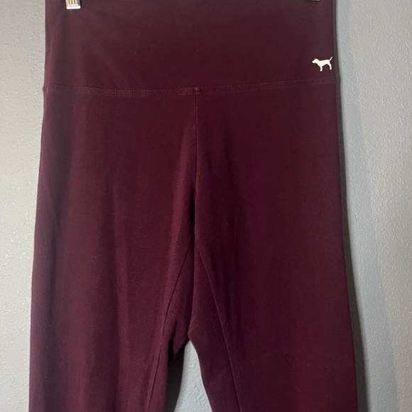 Victorias Secret PINK YOGA Leggings Womens Medium Strap Ankles Mesh Insert - Picture 3 of 10